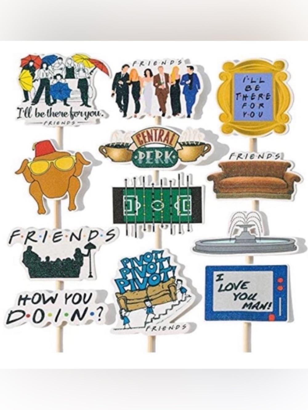 Friends‎ cupcake toppers